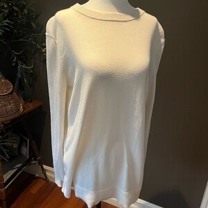 Lululemon White Sweater with Open Back